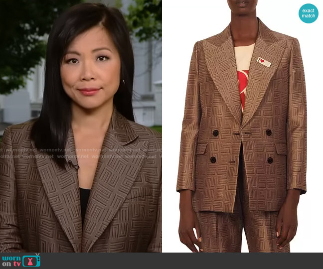 Sandro Floyd Jacket worn by Weijia Jiang on CBS Mornings