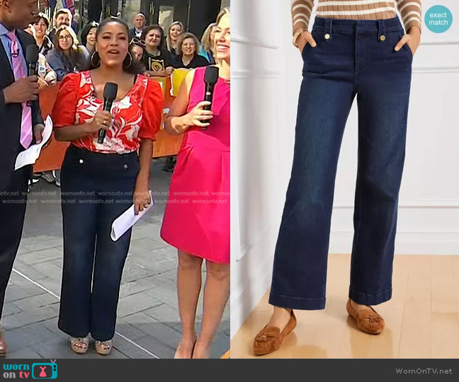 Talbots Wide Leg Jeans worn by Sheinelle Jones on Today