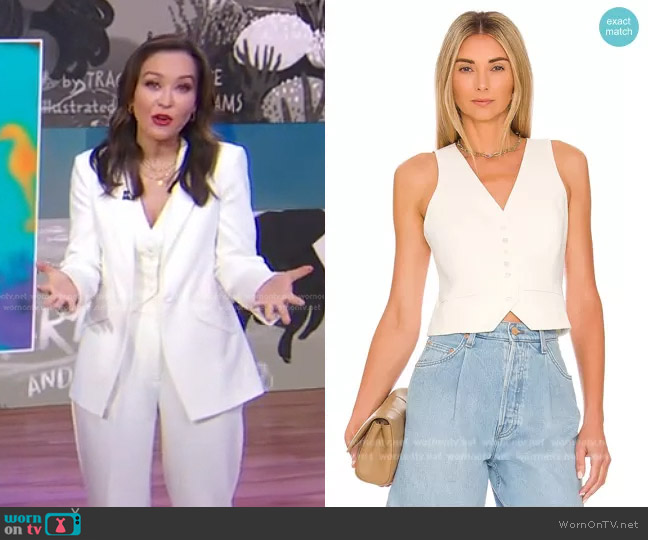 Favorite Daughter The Favorite Vest worn by Eva Pilgrim on Good Morning America