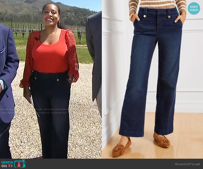 Talbots Wide Leg Jeans worn by Sheinelle Jones on Today