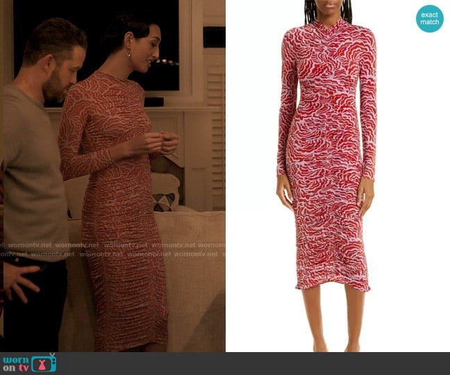 A.L.C. Ansel Dress in Deep Lilac Spice worn by Mindy (Jojo Brown) on Single Drunk Female