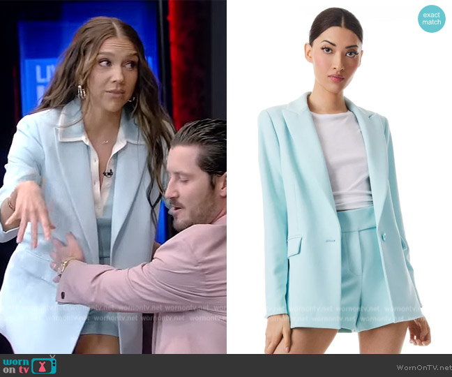 Alice + Olivia Justine Blazer worn by Jenna Johnson on Live with Kelly and Mark