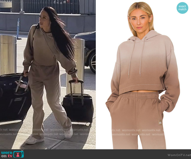 Alo Ombre Bae Hoodie worn by  on The Real Housewives of New Jersey