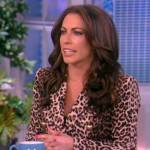 Alyssa’s leopard print blazer on The View