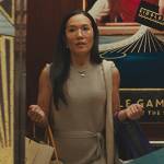 Amy’s gray tie waist dress on Beef