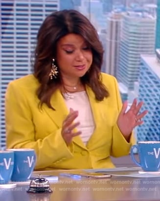 Ana’s yellow blazer and pants on The View