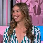 Ashley Hesseltine’s printed wrap romper on NBC News Daily