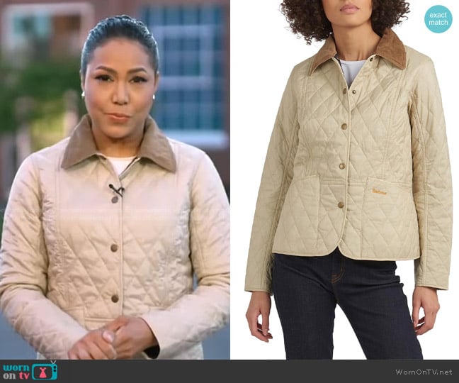Barbour Summer Liddesdale Quilted Jacket worn by Stephanie Ramos on Good Morning America