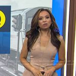 Adelle’s beige tie waist jumpsuit on Today