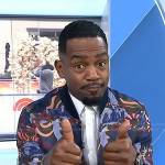 Bill Bellamy’s printed bomber jacket on Today