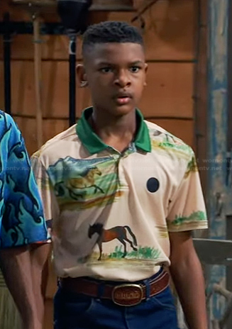 Bill’s horse print polo shirt on Bunkd
