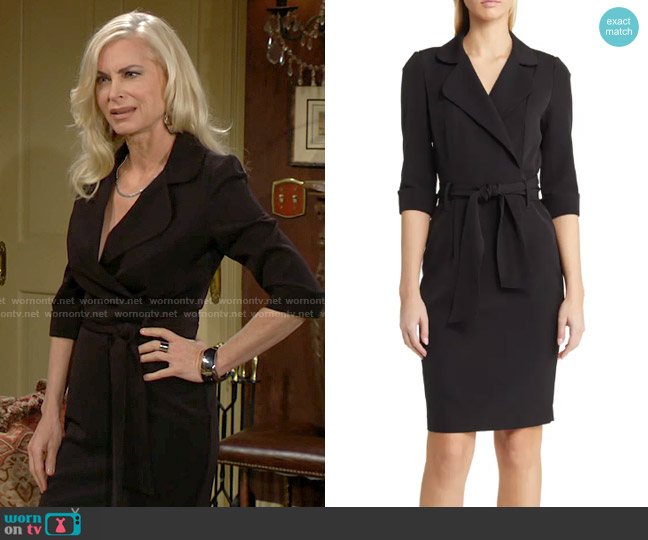 Black Halo Lucinda Dress worn by Ashley Abbott (Eileen Davidson) on The Young and the Restless