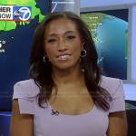 Brittany Bell’s lilac cap sleeve dress on Good Morning America