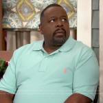 Calvin’s mint green polo shirt on The Neighborhood