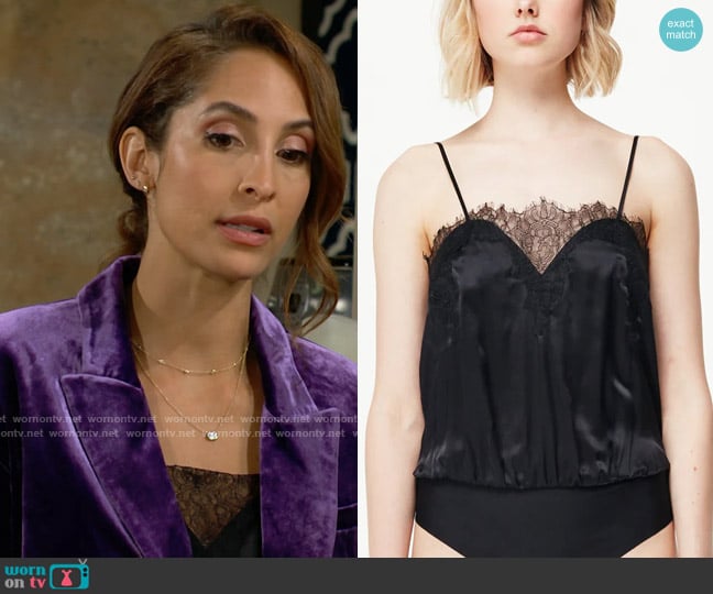 Cami NYC Sweetheart Bodysuit worn by Lily Winters (Christel Khalil) on The Young and the Restless