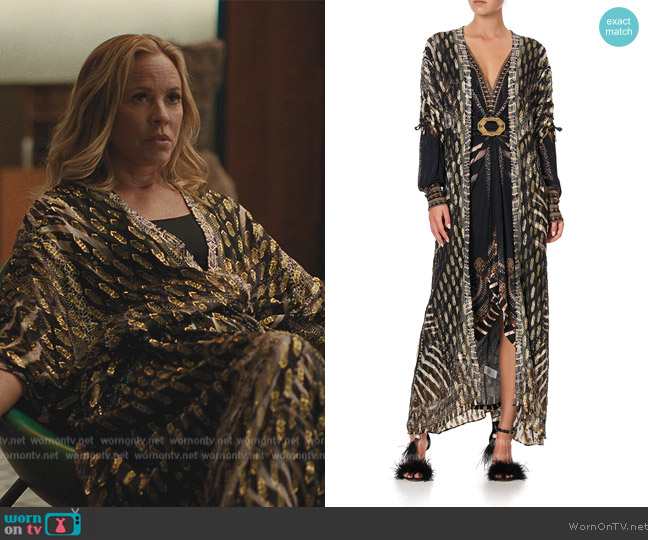 Camilla Drawcord Shoulder Layer worn by (Maria Bello) on Beef