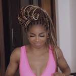 Candiace’s pink Balmain logo bra on The Real Housewives Ultimate Girls Trip