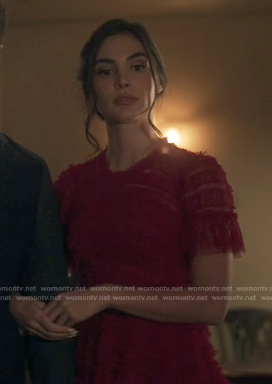 Candice’s red tulle dress on Superman and Lois