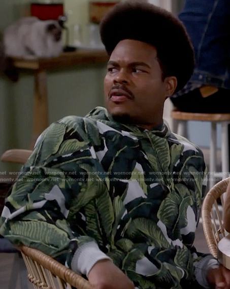 Carter’s leaf print hoodie on Call Me Kat