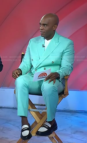 Chris Witherspoon’s mint green blazer and pants on Today