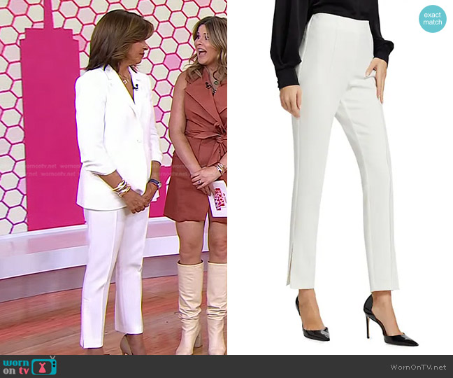 Cinq a Sept Brianne Pintuck Crepe Pants worn by Hoda Kotb on Today