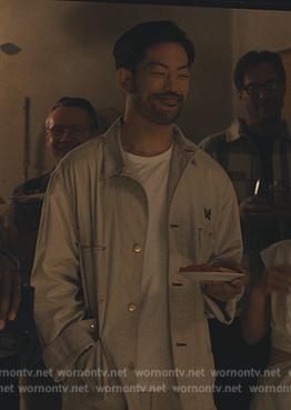George’s beige jacket on Beef