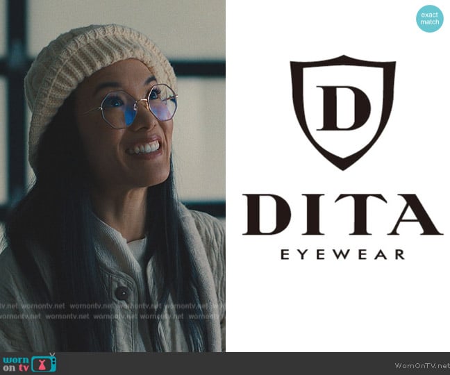 Dita Eyewear Hexagon Glasses worn by Amy Lau (Ali Wong) on Beef