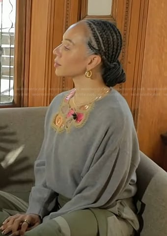 Dr. Chaneve Jeanniton’s grey sweater on Today