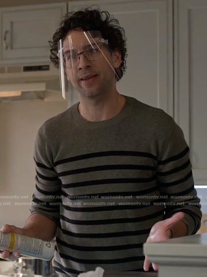 Edward’s striped sweater on Not Dead Yet