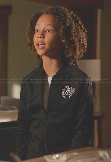Denny’s black track jacket on 9-1-1