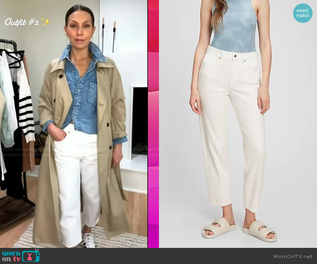 Gap High Rise Barrel Jeans worn by Melissa Garcia on Today