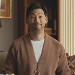 George’s orange knit cardigan on Beef