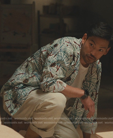 George’s floral print shirt on Beef