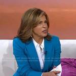 Hoda’s blue single-breasted blazer on Today