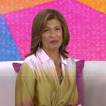 Hoda’s ombre satin shirt on Today