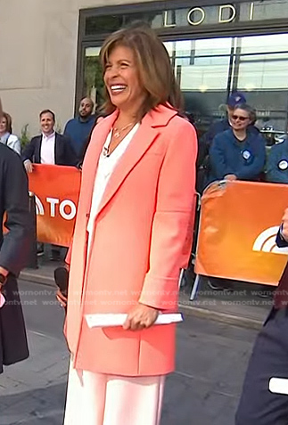 Hoda’s orange coat on Today