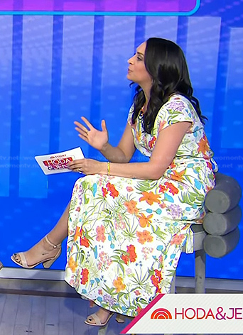 Holly Palmieri’s white floral dress on Today