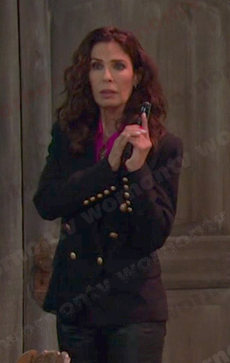 Hope’s black double breasted blazer on Days of our Lives