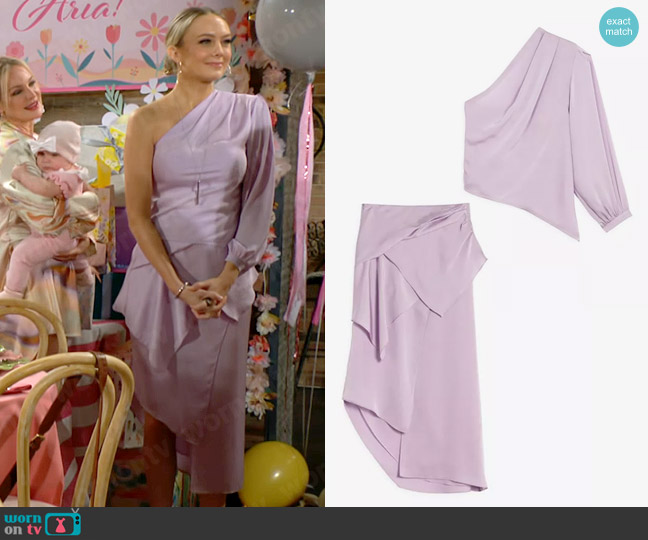 IRO Gingera Top worn by Abby Newman (Melissa Ordway) on The Young and the Restless