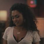 Jackie’s space dye cropped cardigan on Bel-Air