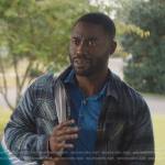 James’s blue plaid shirt jacket on Single Drunk Female