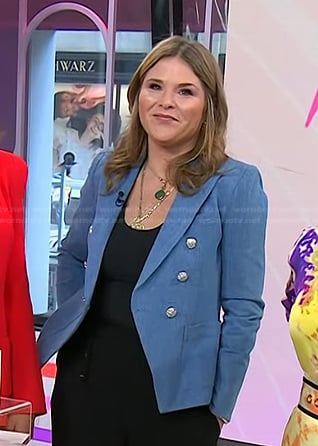 Jenna’s blue double breasted blazer on Today