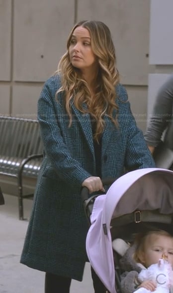 Jo’s blue plaid coat on Greys Anatomy