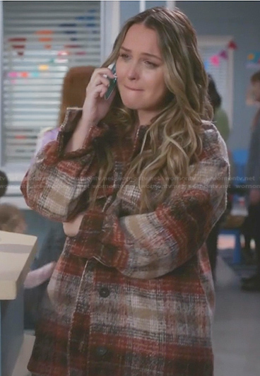 Jo’s plaid oversized shirt on Greys Anatomy
