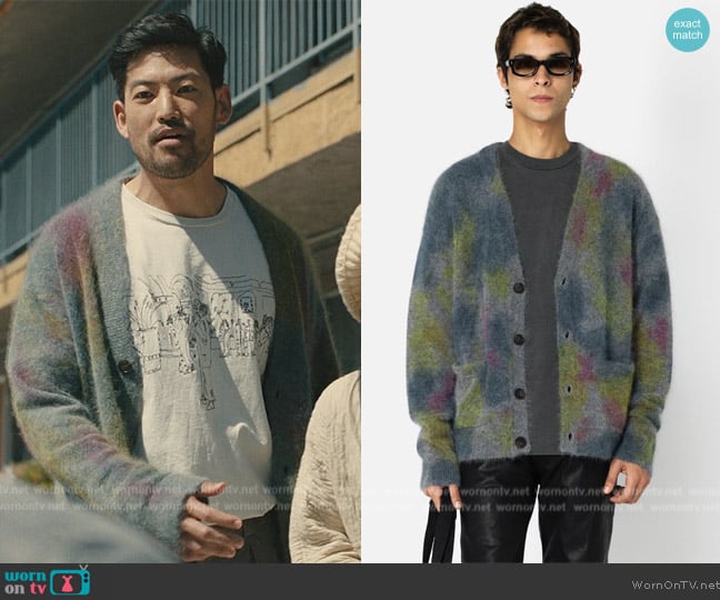 John Elliott Angora Cardigan worn by George (Joseph Lee) on Beef