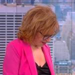 Joy’s pink blazer and pants on The View
