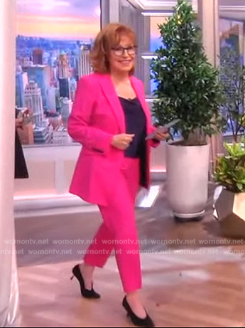 Joy’s pink blazer and pants on The View