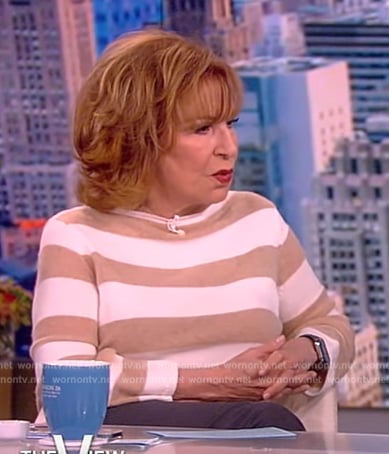 Joy’s stripe sweater on The View