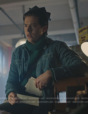 Jughead’s denim shirt on Riverdale