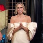 Keltie’s ivory off-shoulder mini dress on E! News